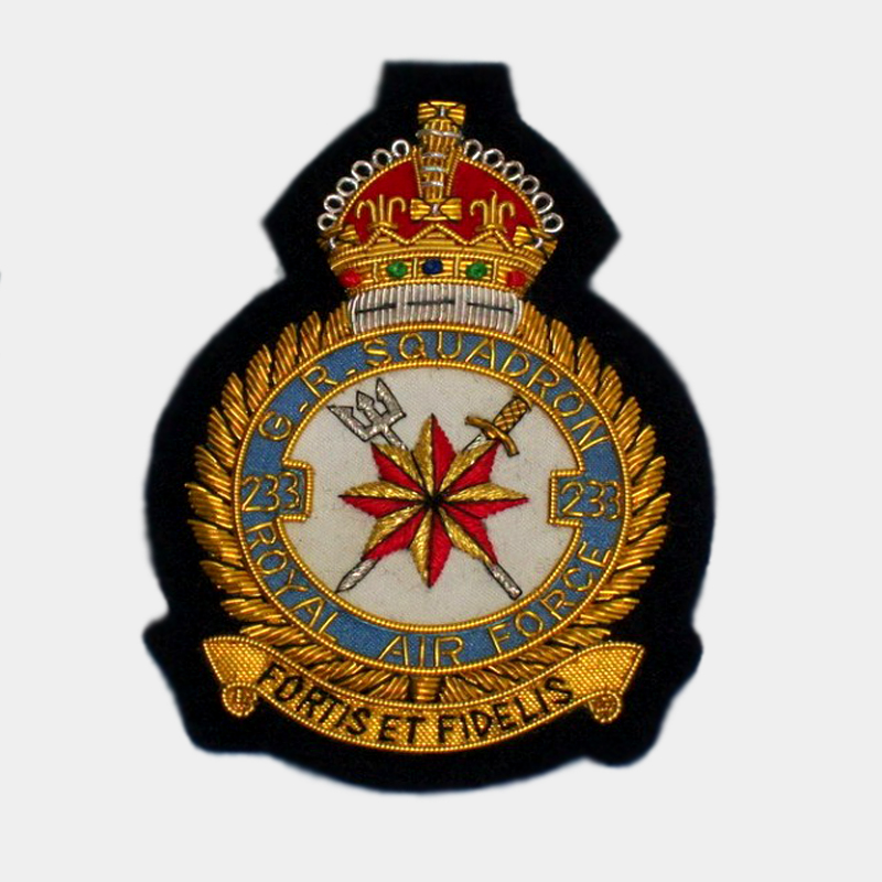 No. 233 Squadron RAF Royal Air Force squadron Blazer badges