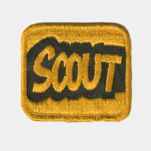 Scout Embroidered Patches