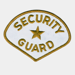 Security Embroidered Patches