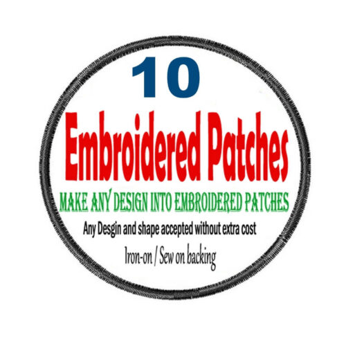 50 Custom Embroidered Patches