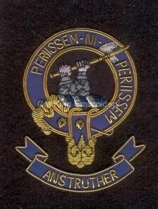 Anstruther clan crest badge - Priissem Ni Periissem