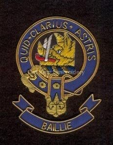 Baillie clan crest badge - Quid Clarius Astris Scottish Clan