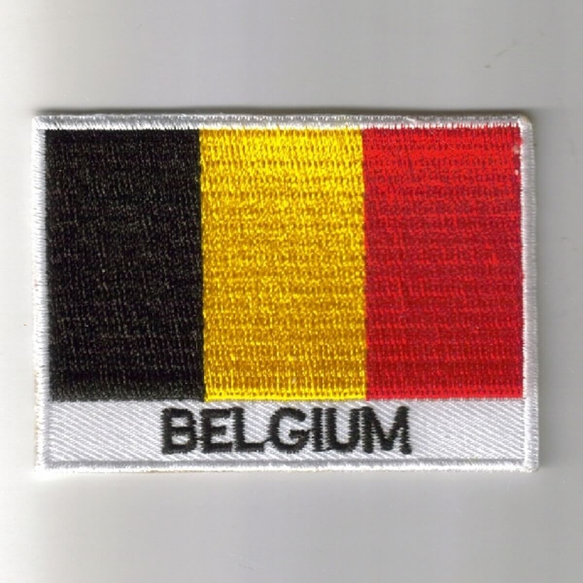 Belgium embroidered patches - Country flag Belgium patches / iron on badges