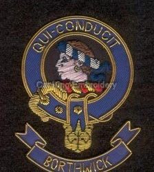 Borthwick clan crest badge - Qui Conducit