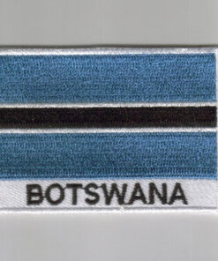 Botswana embroidered patches - country flag Botswana patches / iron on badges