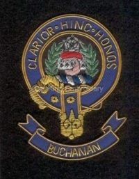 Buchanan clans crest badge - Clarior Hinc Honos