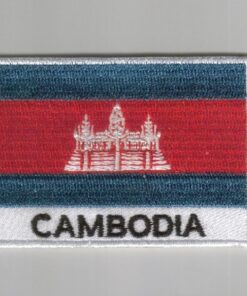 Cambodia embroidered patches - country flag Cambodia patches / iron Cambodia on badges