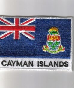Cayman-Islands embroidered patches - country flag Cayman-Islands patches / iron on badges