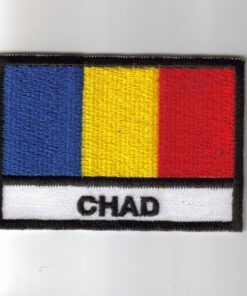 Chad embroidered patches - country flag Chad patches / iron on badges