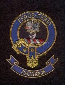 Chisholm clan crest badge - Feros Ferio