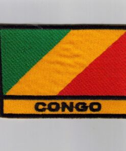 Congo embroidered patches - country flag Congo patches / iron on badges