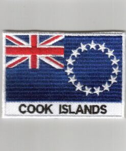 Cook-Islands embroidered patches - country flag Cook-Islands patches / iron on badges