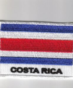 Costa embroider patches - country flag Costa patches / iron on badges