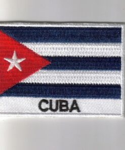 Cuba embroidered patches - country flag Cuba patches / iron on badges
