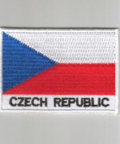 Czech-republic embroidered patches - country flag Czech-republic patches / iron on badges