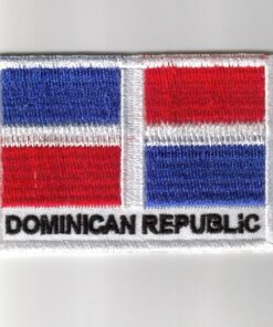 Dominican-Republic embroidered patches - country flag Dominican-Republic patches / iron on badges