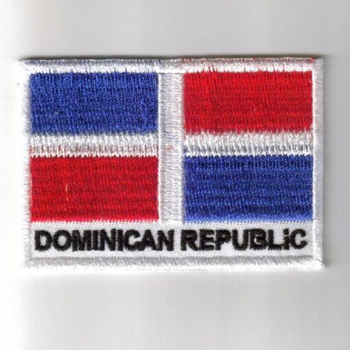 Dominican-Republic embroidered patches - country flag Dominican-Republic patches / iron on badges
