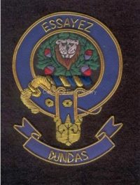 Dundas clan crest - Embroidered badge