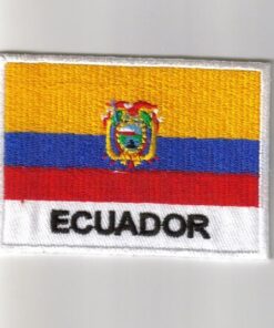 Ecuador embroidered patches - country flag Ecuador patches / iron on badges