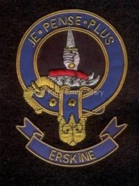 Erskine clan crest badge- Je Pense Plus