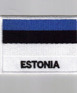 Estonia embroidered patches - country flag Estonia patches / iron on badges