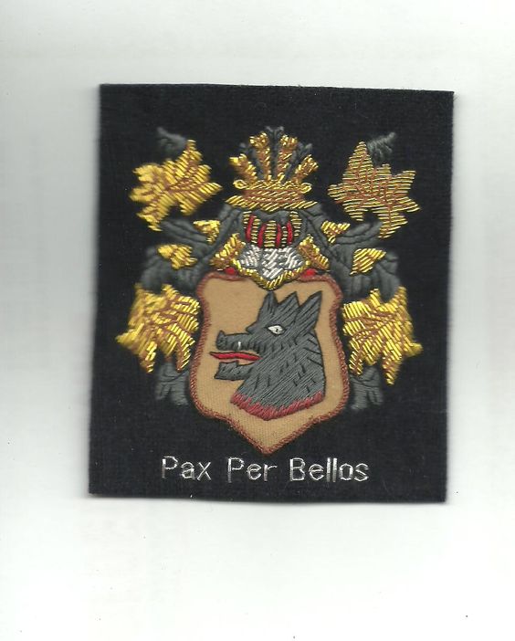 Custom Badge Patch Hand Embroidery Bullion Gold Wire