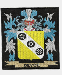 Family crest embroidered patches