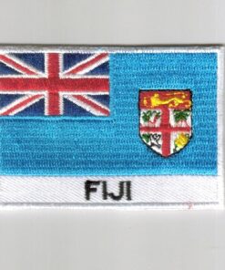 Fiji embroidered patches - country flag Fiji patches / iron on badges
