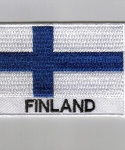 Finland embroidered patches - country flag Finland patches / iron on badges