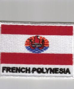 French-Polynesia embroidered patches - country flag French-Polynesia patches / iron on badges