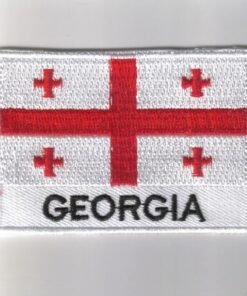 Georgia embroidered patches - country flag Georgia patches / iron on badges