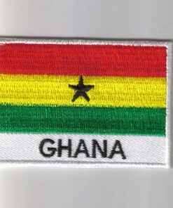 Ghana embroidered patches - country flag Ghana patches / iron on badges