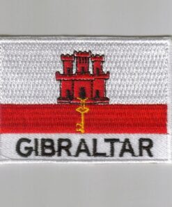 Gibraltar embroidered patches - country flag Gibraltar patches / iron on badges