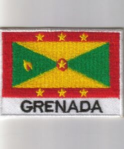 Grenada embroidered patches - country flag Grenada patches / iron on badges