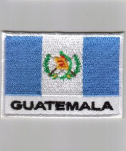 Guatemala embroidered patches - country flag Guatemala patches / iron on badges