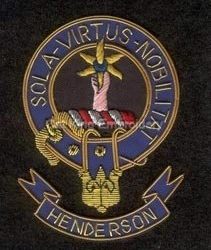 Henderson clan crest badge - Sola Virtus Nobilitat