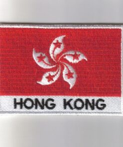 Hong-Kong embroidered patches - country flag Hong-Kong patches / iron on badges