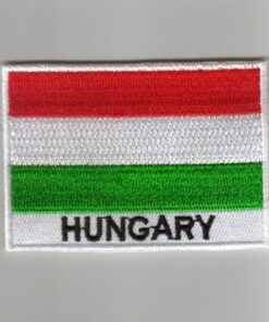 Hungary embroidered patches - country flag Hungary patches / iron on badges
