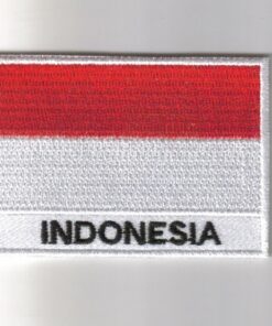 Indonesia embroidered patches - country flag Indonesia patches / iron on badges