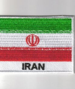 Iran embroidered patches - country flag Iran patches / iron on badges