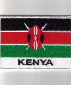 Kenya embroidered patches - country flag Kenya patches / iron on badges