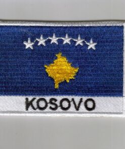 Kosovo embroidered patches - country flag Kosovo patches / iron on badges