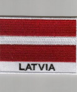 Latvia embroidered patches - country flag Latvia patches / iron on badges