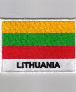Lithuania embroidered patches - country flag Lithuania patches / iron on badges