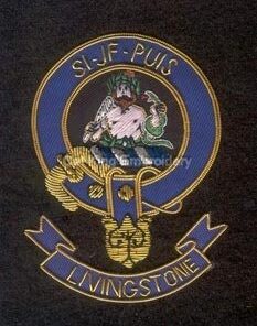 Livingstone clan crest badge - Si Jf Puis
