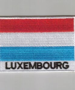 Luxembourg embroidered patches - country flag Luxembourg patches / iron on badges