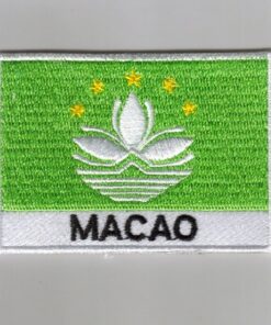 Macao embroidered patches - country flag Macao patches / iron on badges