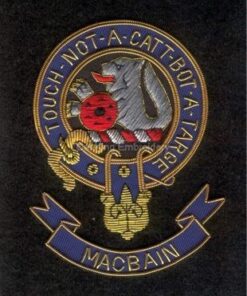 Macbain clan crest badge - Touch Not A Catt Bot A Targe