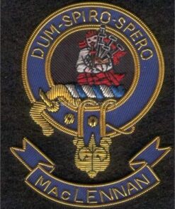Maclennan clan crest badge - Dum Spiro Spero