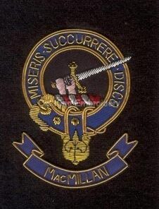 Macmillan clan crest badge - Miseris Succurrere Disco